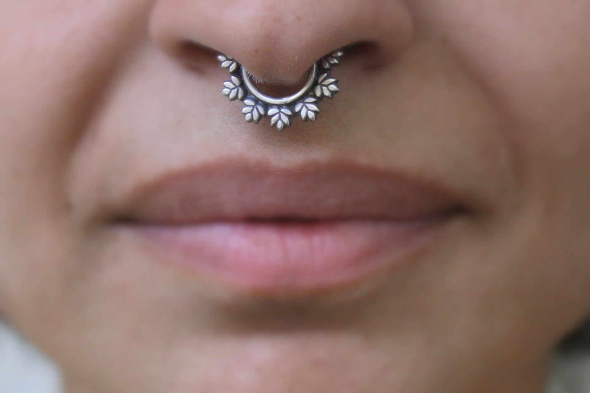 Maple Leaves Septum Ring - Wire - Quirksmith