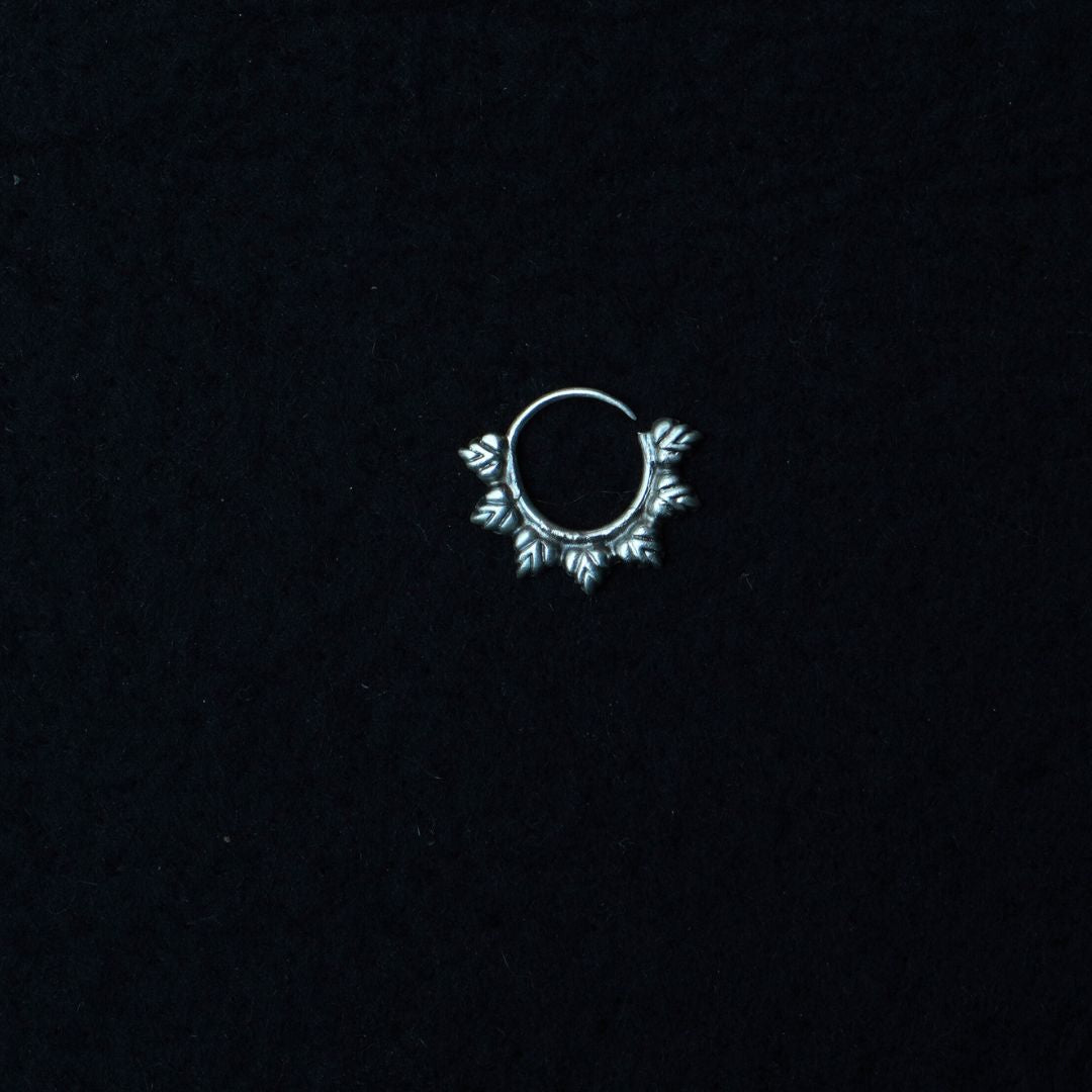 Maple Leaves Septum Ring - Wire - Quirksmith