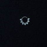 Buy Maple Leaves Septum Ring by Quirksmith: 92.5 Silver Crafted Elegance!