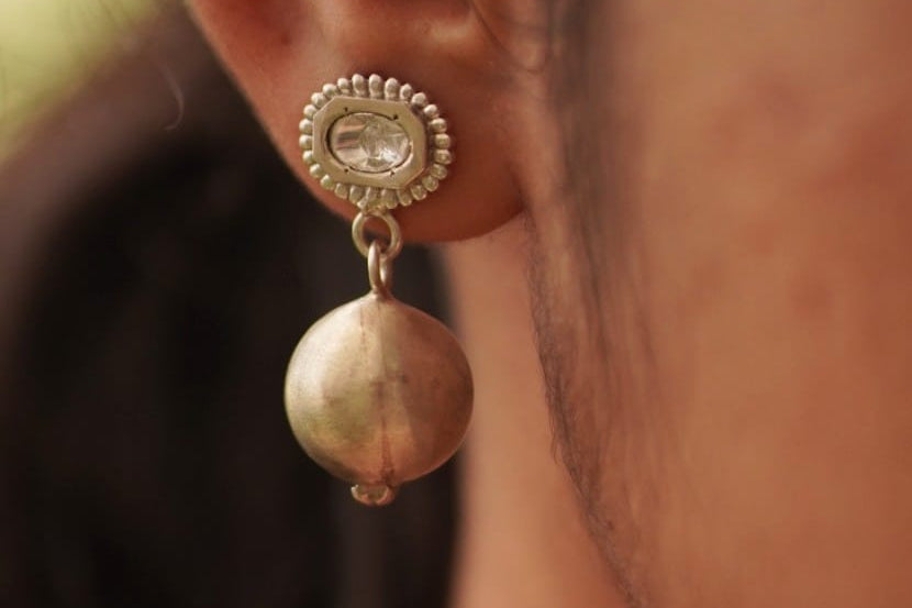 Mehtab Hammer Drop Earring - Quirksmith
