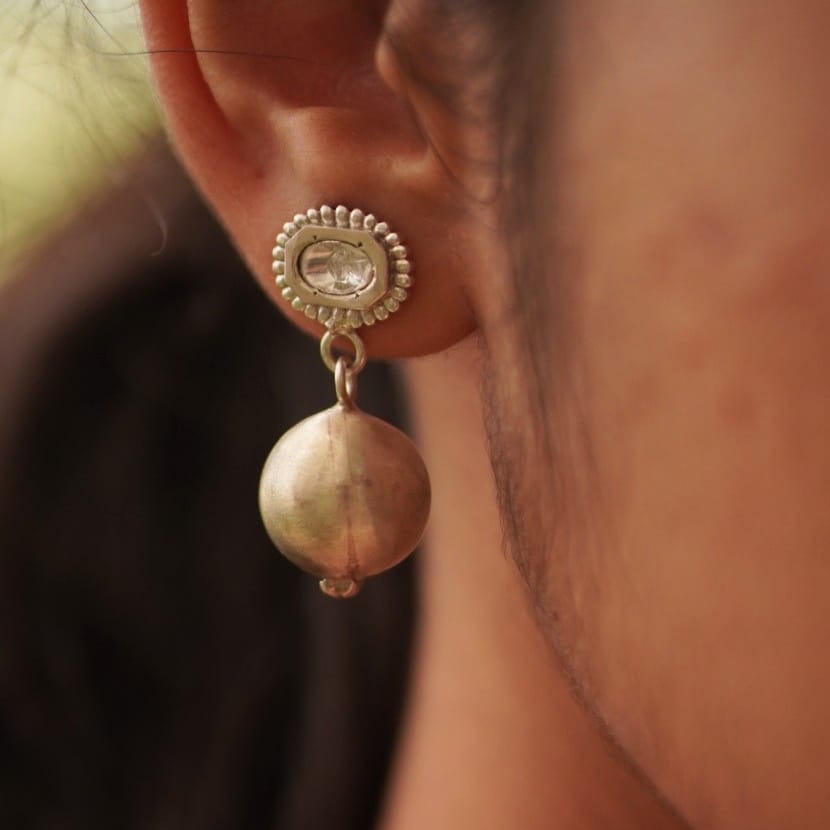 Mehtab Hammer Drop Earring - Quirksmith