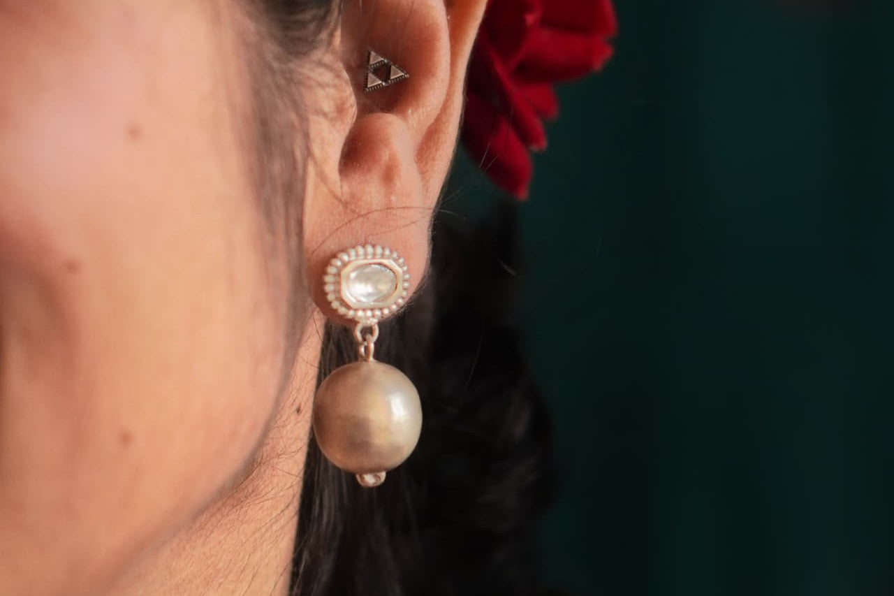 Mehtab Hammer Drop Earrings - Quirksmith