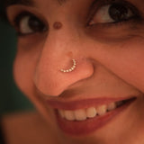 Muskaan Dot Nosepin Stud - Wire - Quirksmith