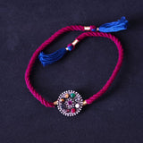 Navrathna Brooch Rakhi - Quirksmith