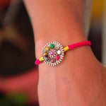 Navrathna Brooch Rakhi - Quirksmith
