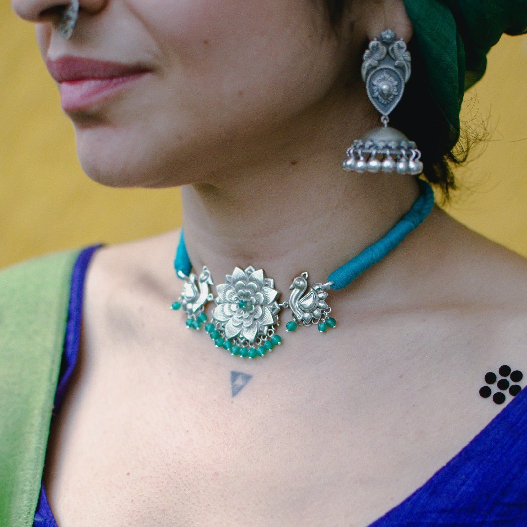 Nazaqat Choker - Turquoise - Quirksmith