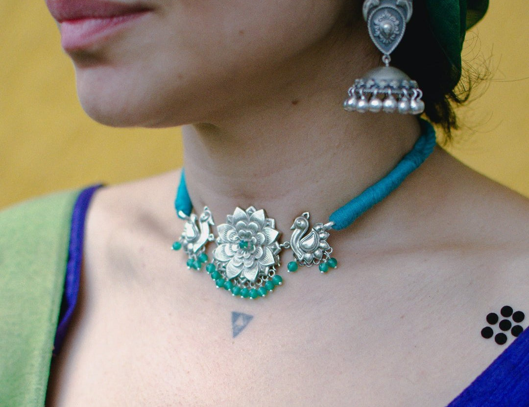 Nazaqat Choker - Turquoise - Quirksmith