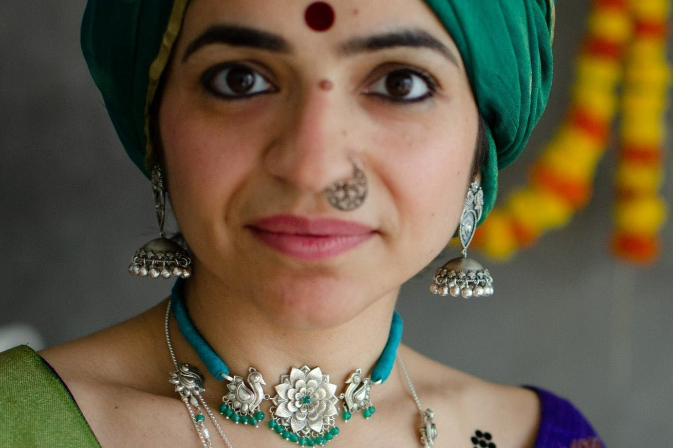 Nazaqat Choker - Turquoise - Quirksmith