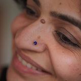 Nila Dot Nosepin Stud - Wire - Quirksmith