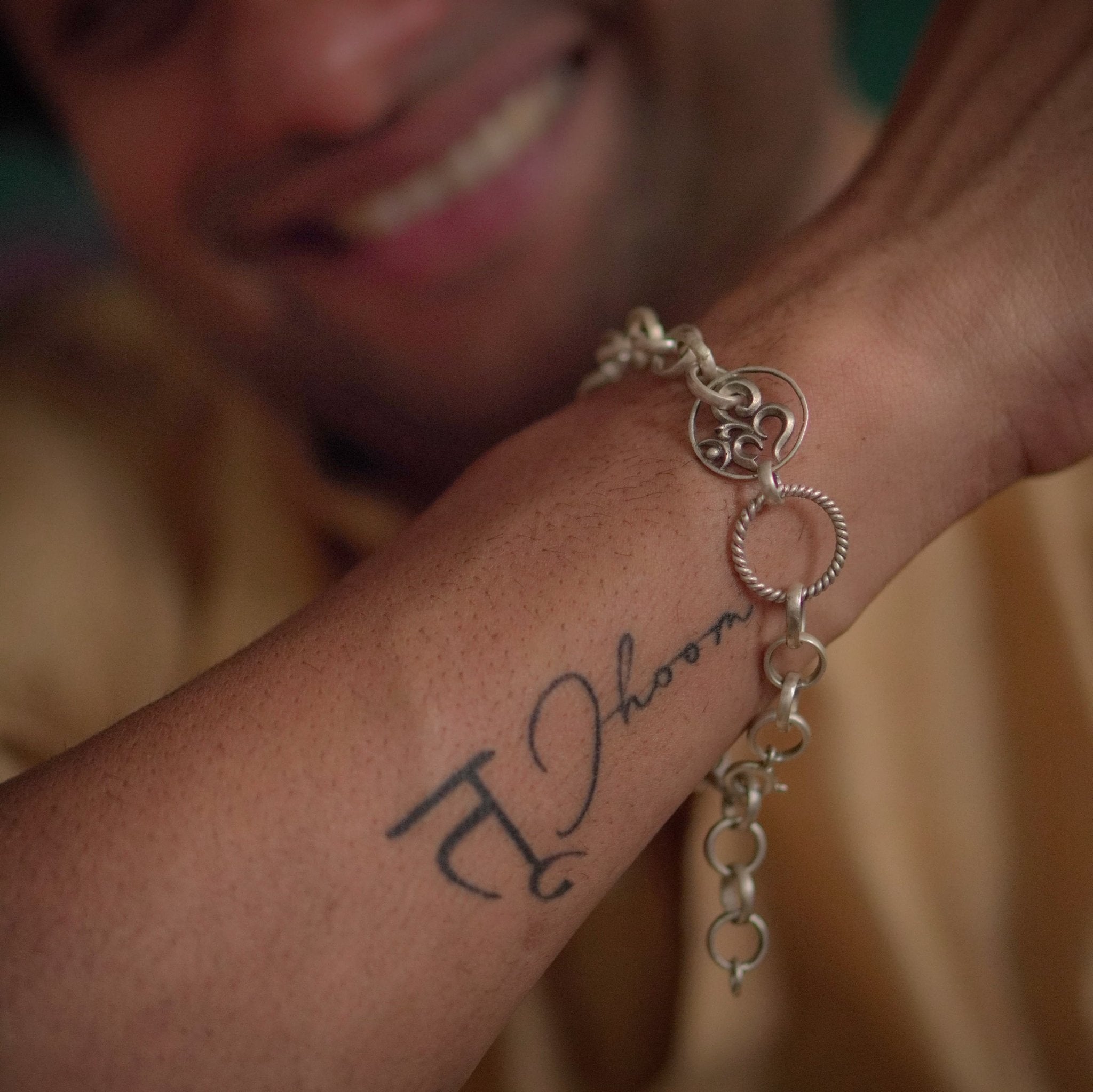 Om Bracelet Silver Rakhi - Quirksmith