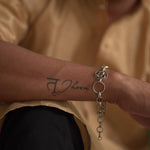 Om Bracelet Silver Rakhi - Quirksmith