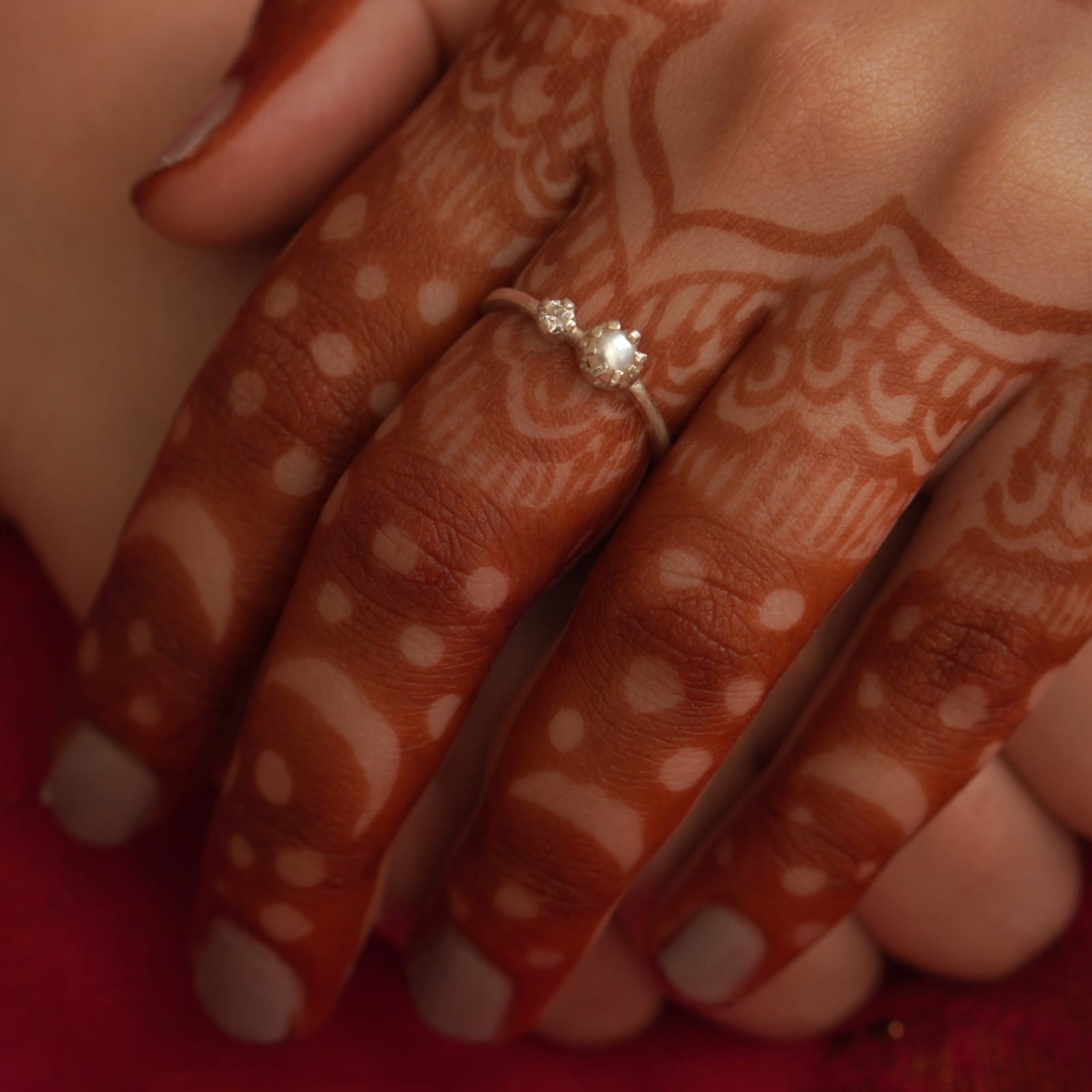 Orbit Pearl Ring-S/M - Quirksmith