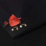 Pearl Hug Earrings (Gold Plated) - Quirksmith