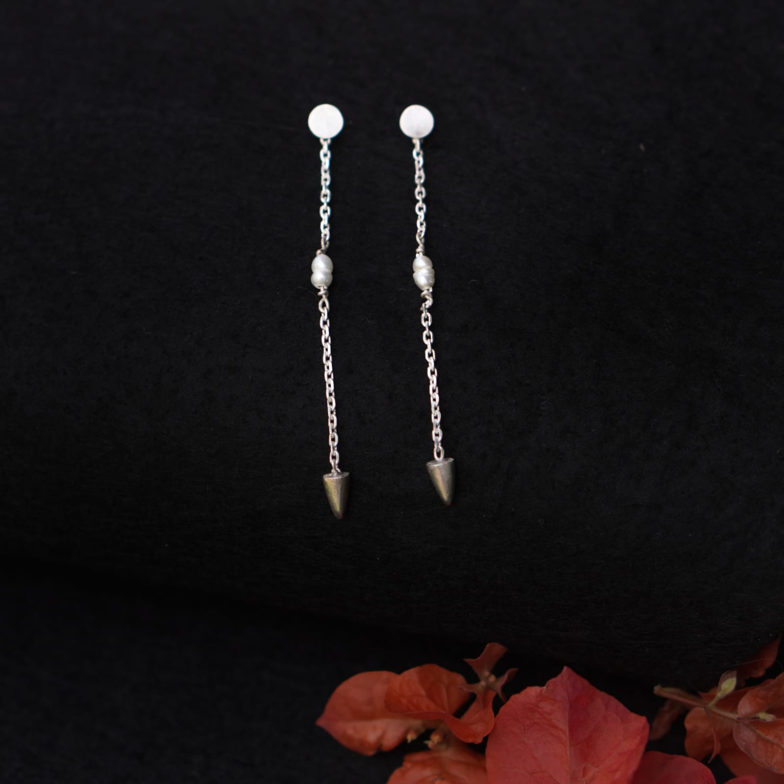 Pearl Thread Earrings - Single Piece - Quirksmith