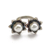 Pearl Twinhead Ring - Quirksmith