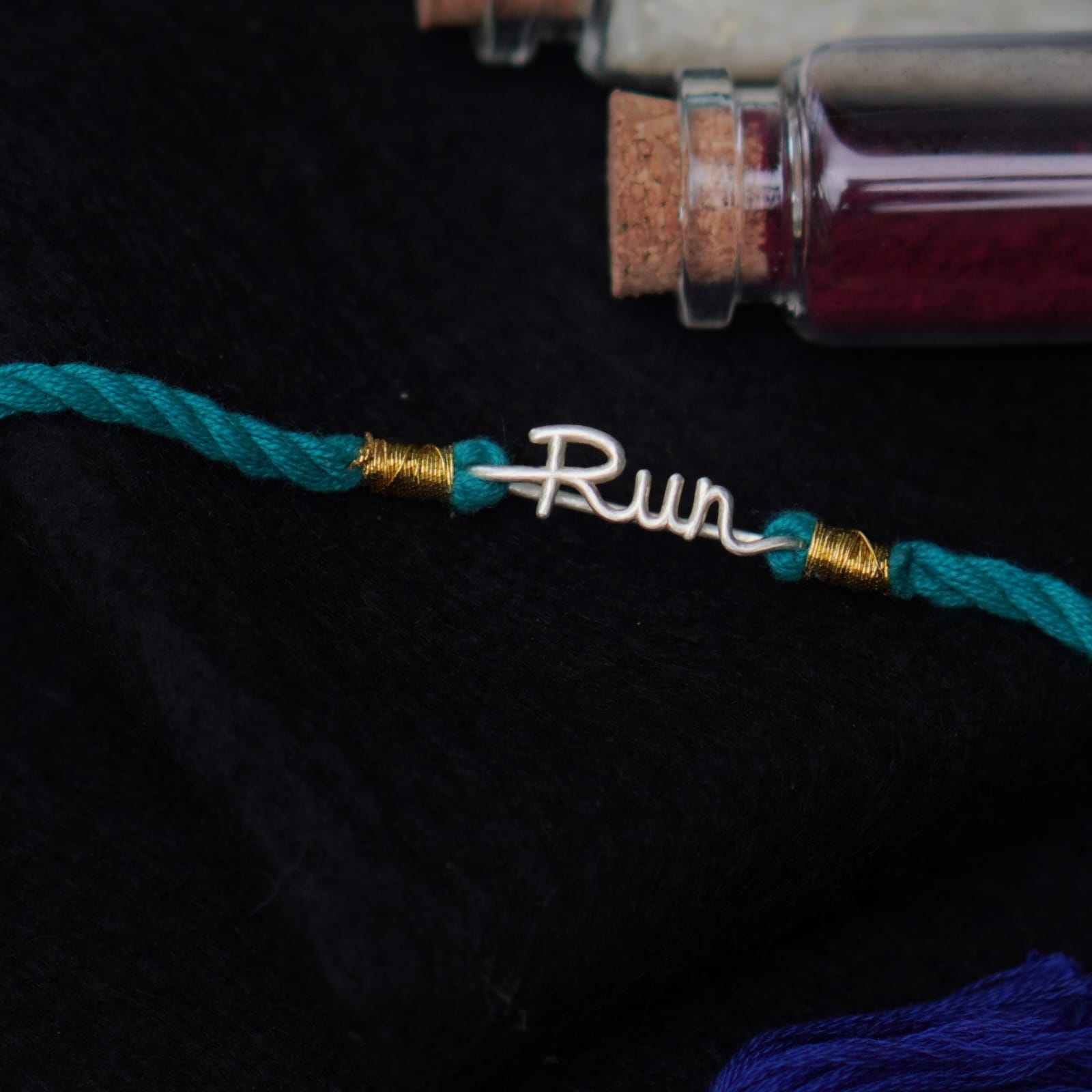 Run Silver Watch charm Rakhi - Quirksmith