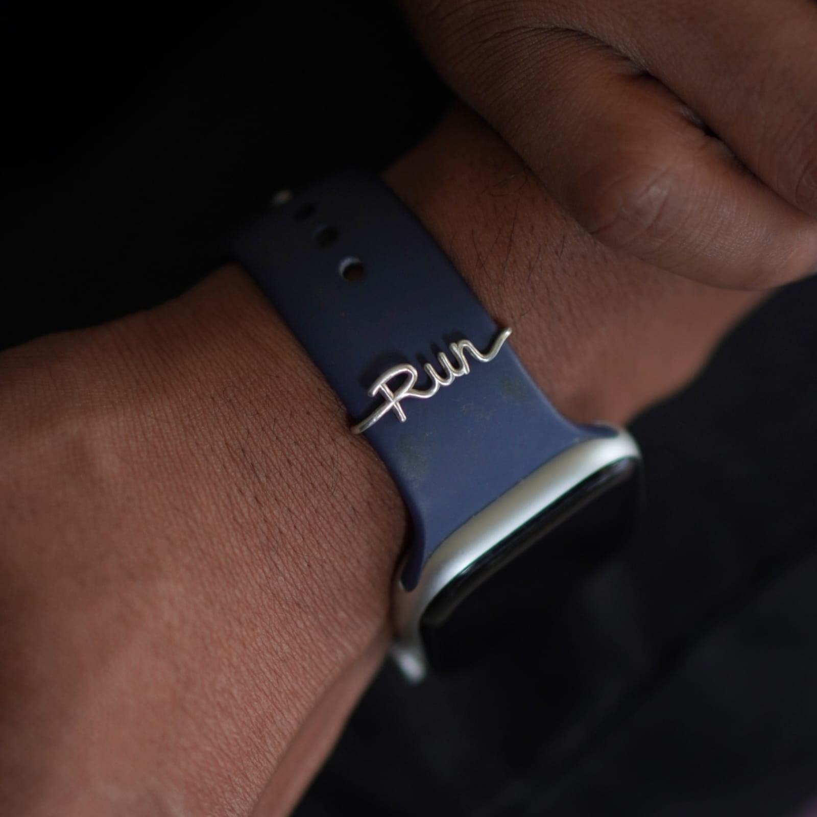 Run Silver Watch charm Rakhi - Quirksmith
