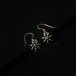 Saanjh Turquoise Dangle Earrings - Quirksmith