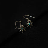 Saanjh Turquoise Dangle Earrings - Quirksmith
