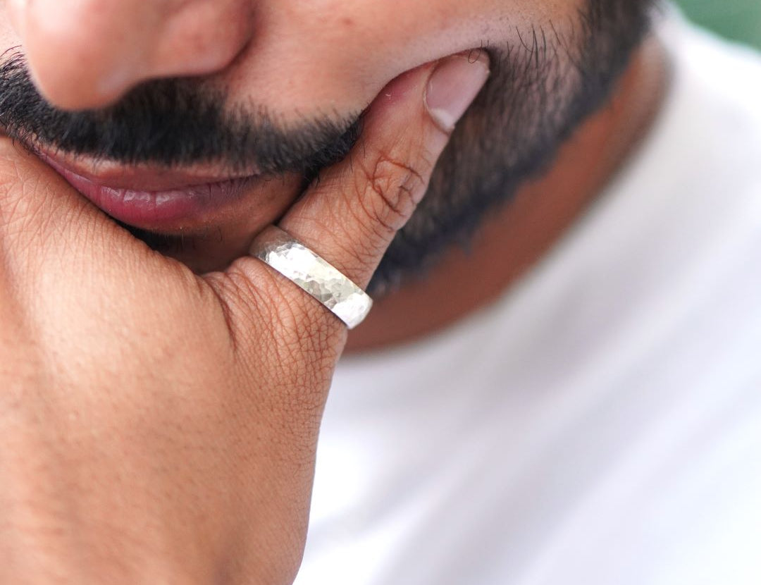 Simple Hammered Ring - Small - Quirksmith