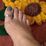 Simple Spiral Big Toe Ring - Single Piece - Quirksmith