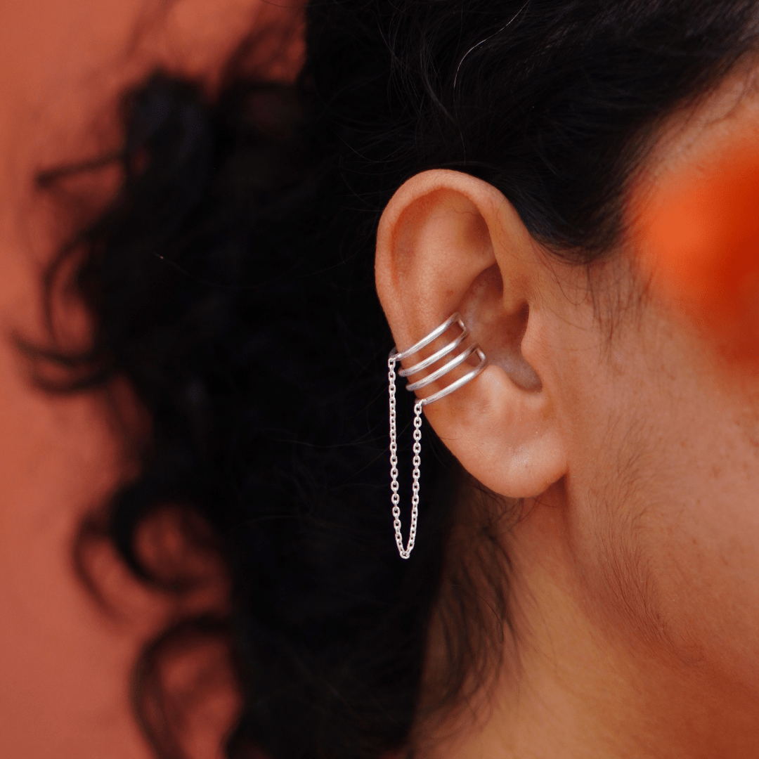 Spiral Drop Earclip - Quirksmith