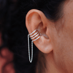 Spiral Drop Earclip - Quirksmith