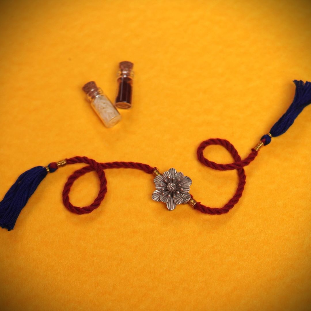 Spring Floral Brooch Rakhi - Rakhi - Quirksmith