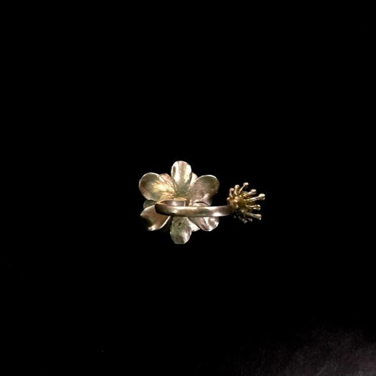 Spring Floral Ring with Pearl - Quirksmith