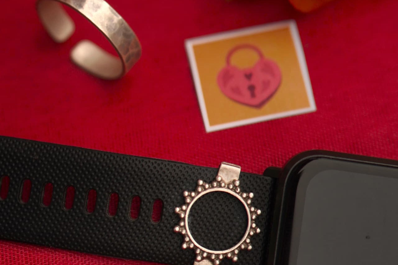 Sun Shine Gift Set - Sun Watch Charm Small+Hammered Big Toe Ring Pair - Quirksmith