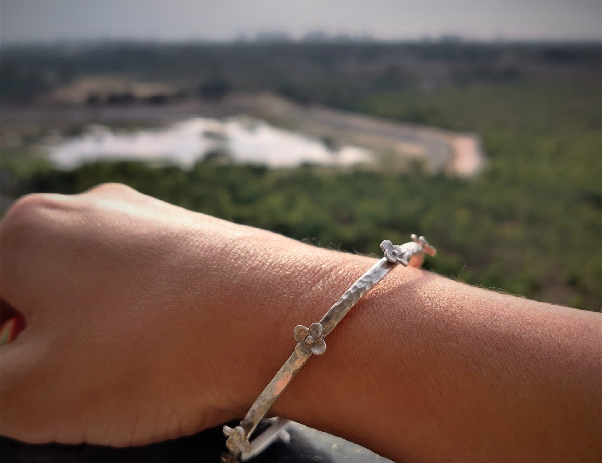 Tiny Flower Bangle - Single - Quirksmith