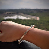 Tiny Flower Bangle - Single - Quirksmith