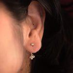 Tiny Flower Belly Ring - Single Piece - Quirksmith