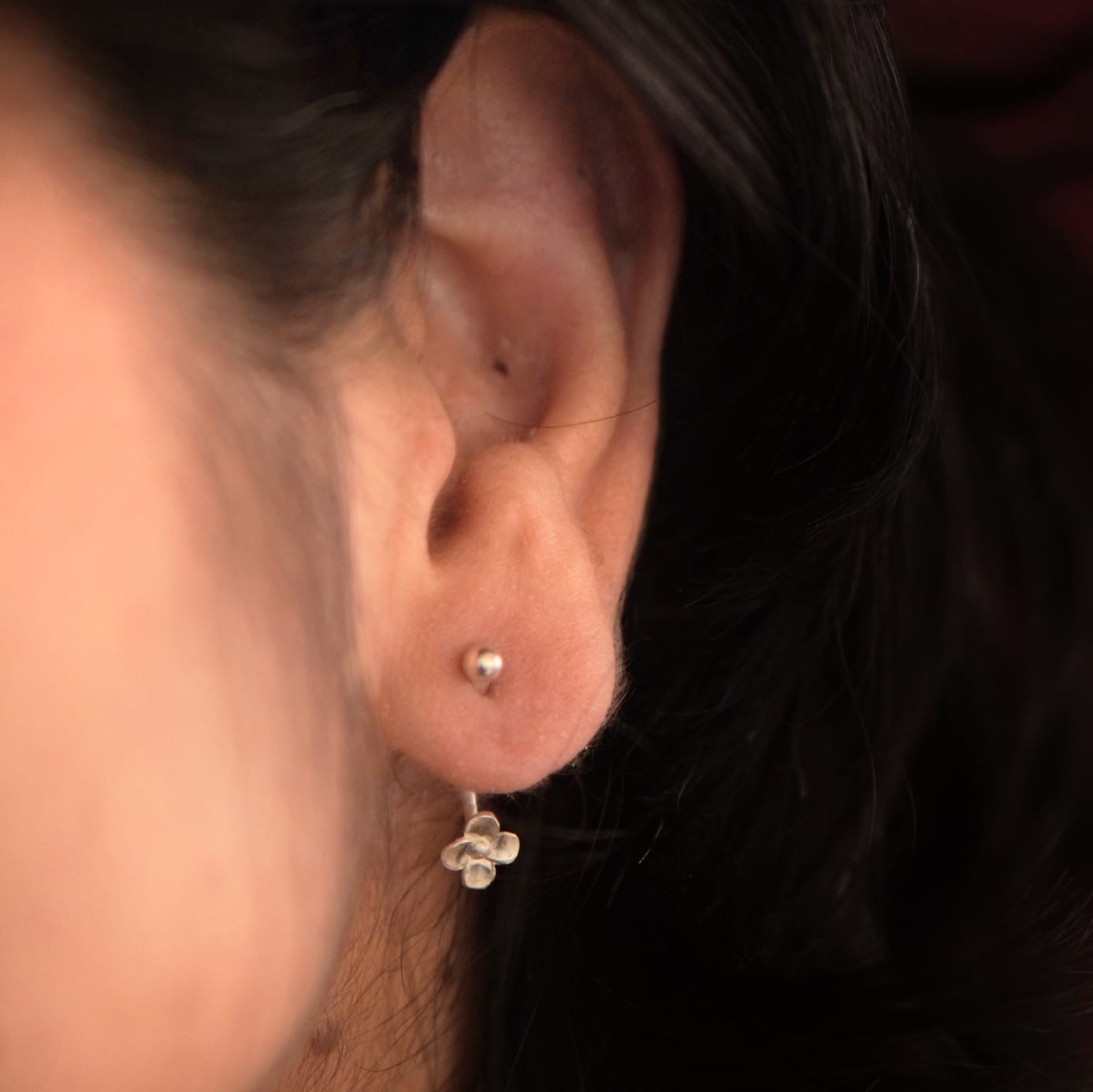 Tiny Flower Belly Ring - Single Piece - Quirksmith