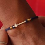Tiny Flower Silver Watch Charm Rakhi - Quirksmith