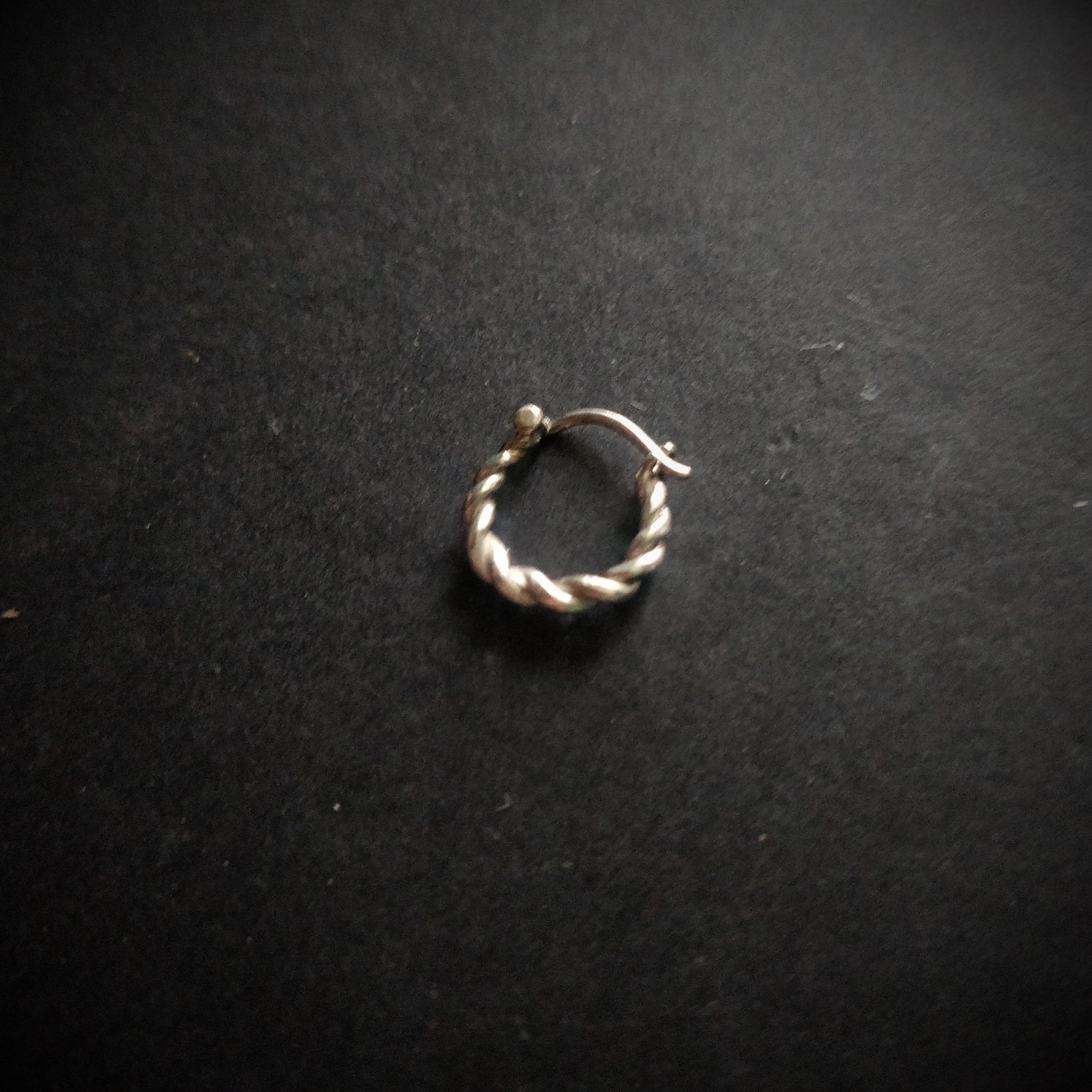 Tiny Twisted Nosering/Septum Ring - Wire - Quirksmith