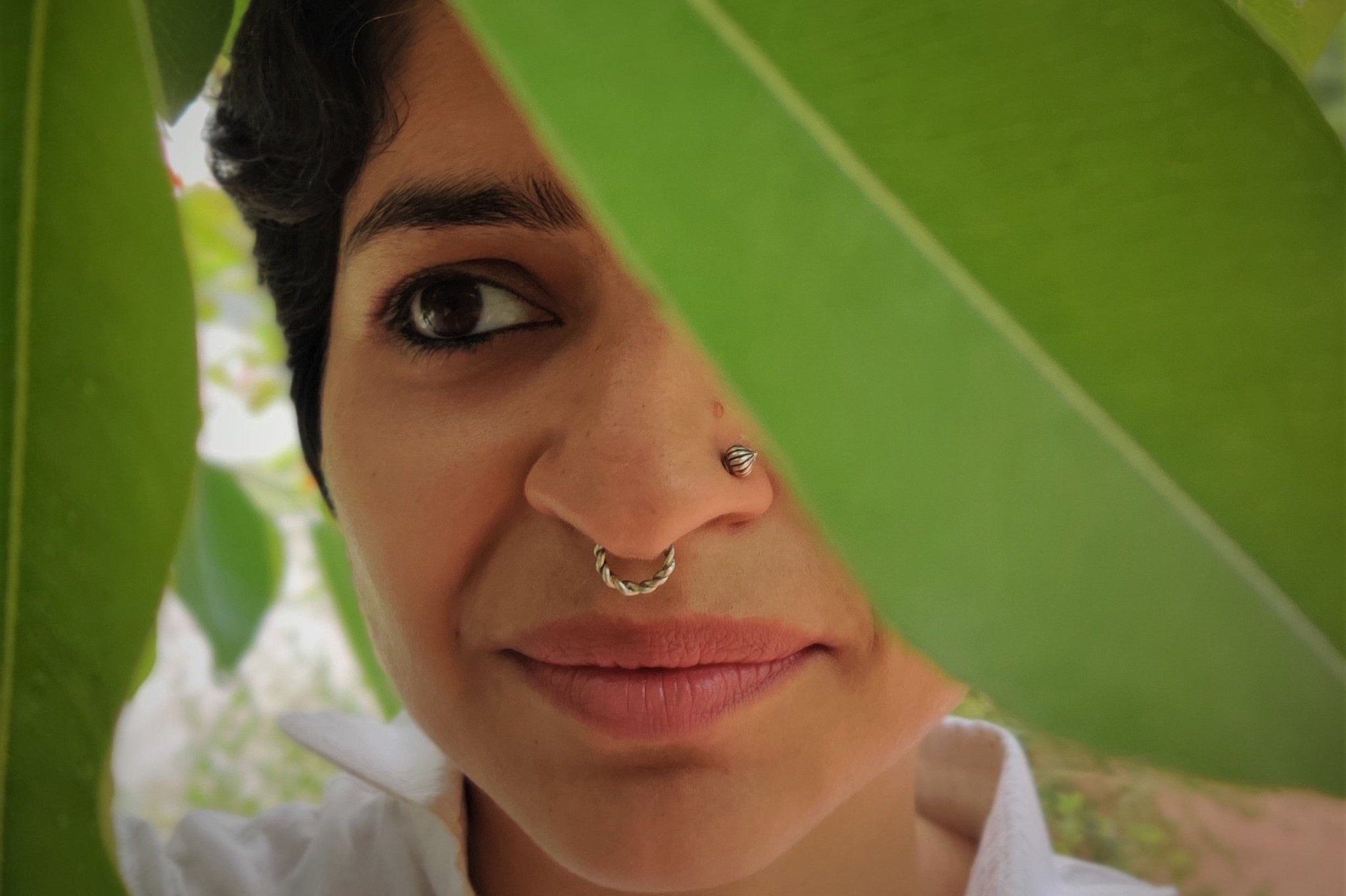 Tiny Twisted Nosering/Septum Ring - Wire - Quirksmith