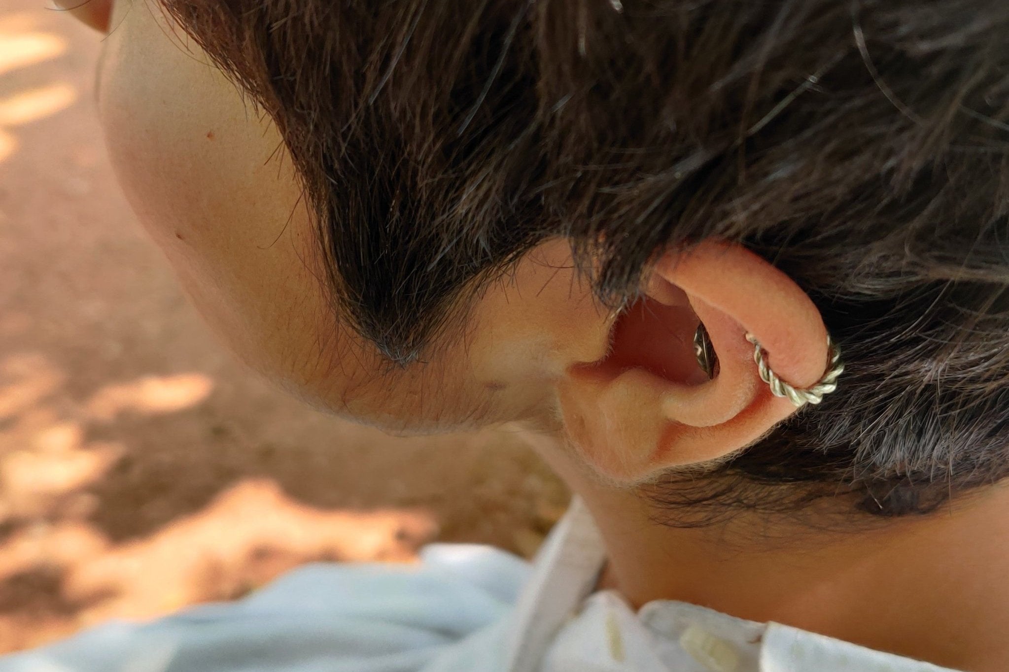 Tiny Twisted Nosering/Septum Ring - Wire - Quirksmith