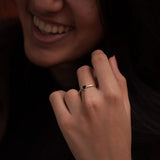 Trajva Black Trikone Ring-S/M - Quirksmith