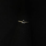 Trajva Black Trikone Ring-S/M - Quirksmith