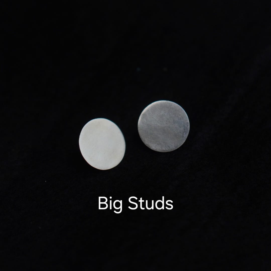 Trajva Taal Circle Studs-Big - Quirksmith