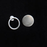 Trajva Taal Studs-Solid And Solid Hollow Circle - Quirksmith