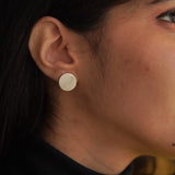 Trajva Taal Studs-Solid And Solid Hollow Circle - Quirksmith