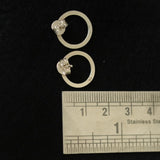 Trajva Taal Studs-Solid & Hollow Circle Pair - Quirksmith
