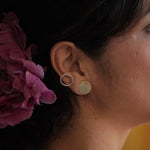 Trajva Taal Studs-Solid & Hollow Circle Pair - Quirksmith