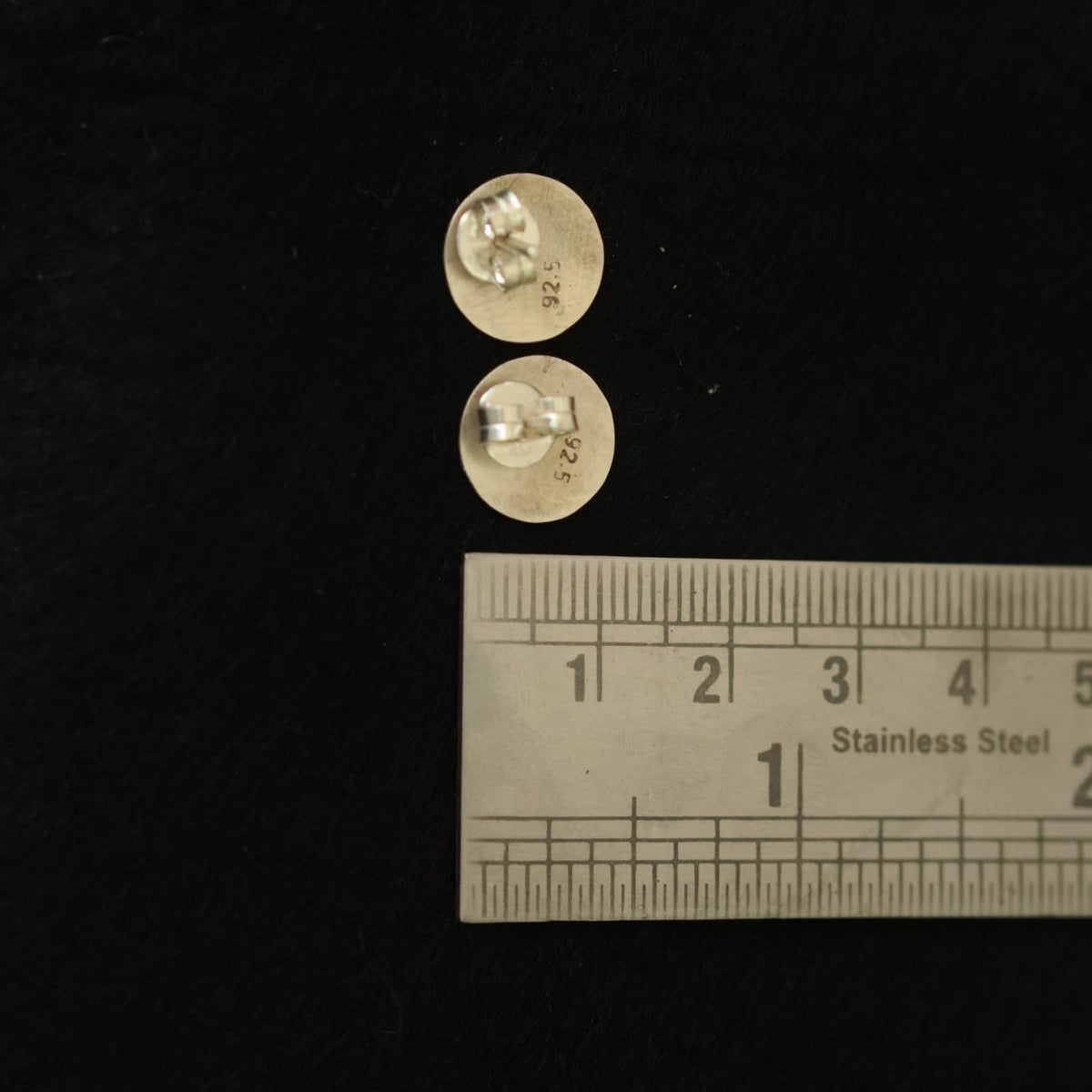 Trajva Taal Studs-Solid & Hollow Circle Pair - Quirksmith