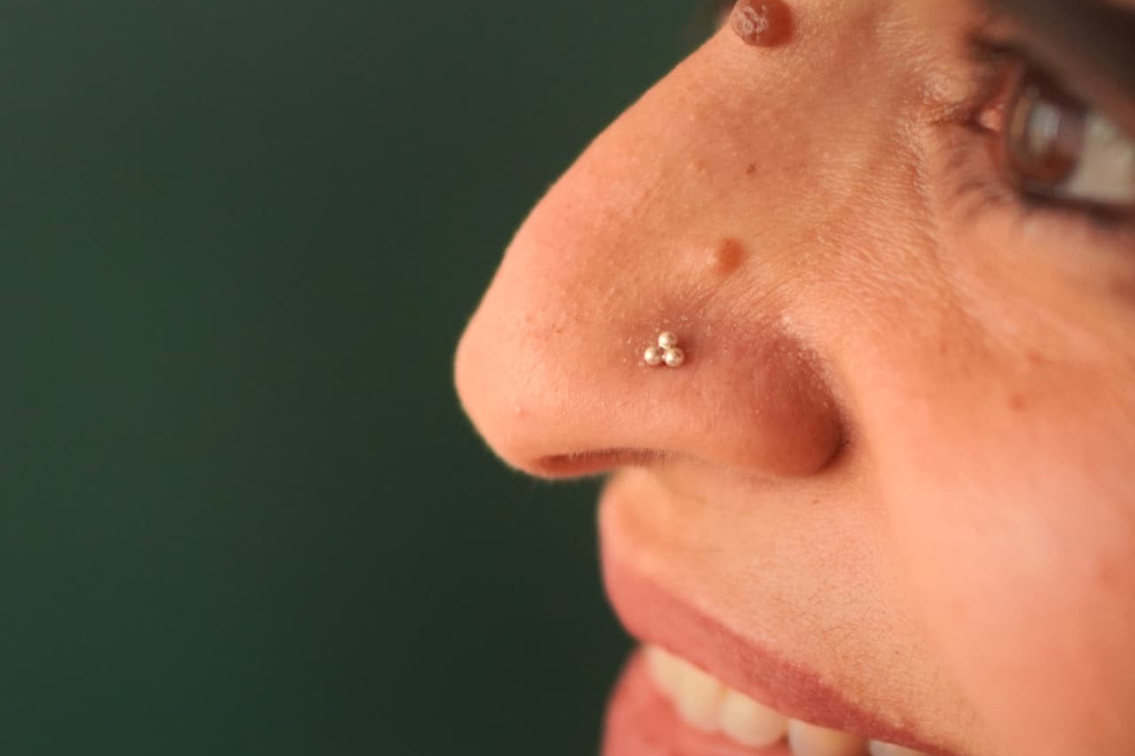 Tridot Nosepin Stud - Wire - Quirksmith