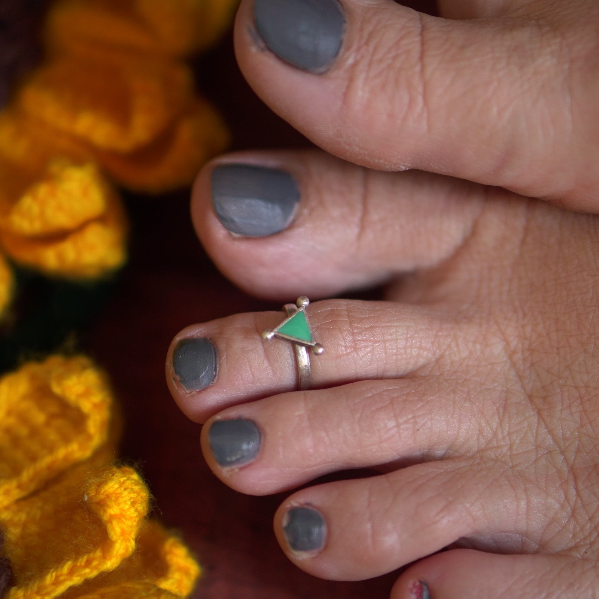 Trikone Toe Ring - Single Piece - Quirksmith