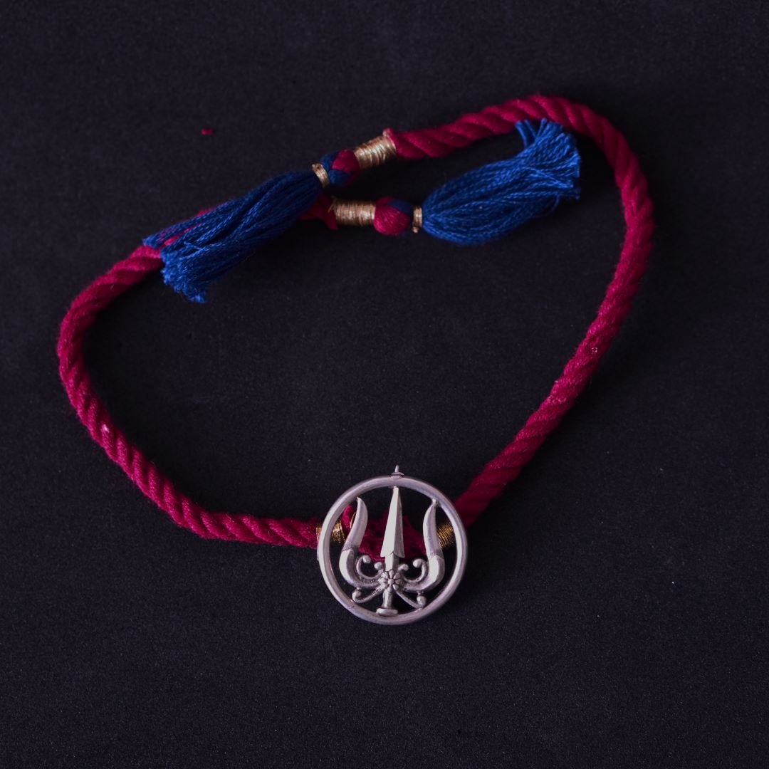 Trishul Brooch Rakhi - Quirksmith