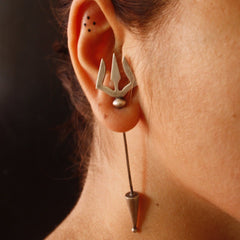 Trishul Earrings - Single Piece - Quirksmith